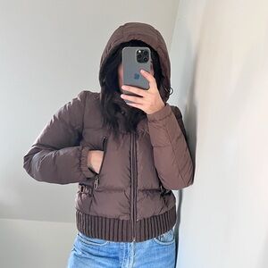 Miss Sixty Women's Brown Puffer Jacket M